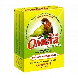 картинка Омега Neo витамины для птиц с биотином от зоомагазина Кандибобер