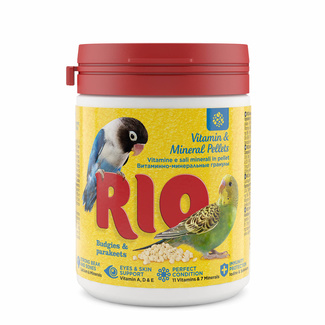 картинка Витаминно-минеральные гранулы для волнистых и средних попугаев, RIO от зоомагазина Кандибобер